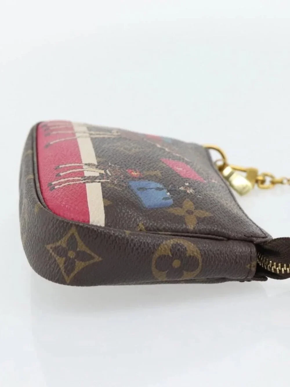 LOUIS VUITTON Monogram Giraffe Mini Pochette Pouch M62087 LV Auth 181445V